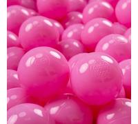 KiddyMoon Kids 50 ∅ 7 cm Play Ball Balls for Kids Plastic Bath Balls EU, Pink