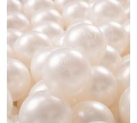 KiddyMoon 700 ∅ 7Cm Balles Colorées Plastique pour Piscine Enfant Bébé Fabriqué en EU, Perle
