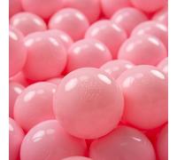 KiddyMoon Kids 700 ∅ 7 cm Boules de jeu pour enfants Boules de bain en plastique fabriquées dans l'UE, rose poudré
