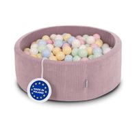 KiddyMoon Piscine À Balles Enfants Mousse 90X30cm/200 Balles pour Motricité Bébé