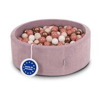 KiddyMoon Piscine À Balles Enfants Mousse 90X30cm/200 Balles pour Motricité Bébé