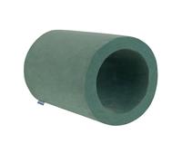 KiddyMoon Playground Velvet Foam With Velvet Round Ball Bath Ball Pits For Babies Play Bath Obstacle Course, the EU, Barrel, Forest Green