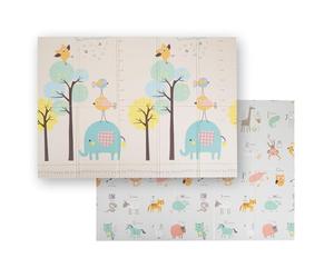 KiddyMoon Tapis De Jeu Pour Enfant Bébé Tapis Mousse Tapis De Sol Tapis D'éveilbebe Reversible Stimulation De L'imagination Pliable Pour L'intérieur Et L'extérieur 150X200x1cm, Vert-Forêt