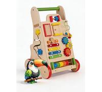KiddyMoon Trotteur avec Un Tableau D'activité, Chariot de Marche pour Bébé