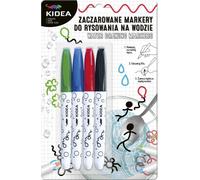 Kidea magic water drawing markers - Découvrez la créativité en 4 couleurs Dessinez, créez et jouez avec des œuvres d'art à l'eau à l'infini