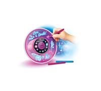 VTech - Kidi Smart Glow Art, Enceinte Bluetooth Lumineuse et Intelligente à Personnaliser avec 2 Feutres Effets Néons, Activités Magiques, Réveil, Jeux, Cadeau Enfant Dès 6 Ans - Contenu en Français
