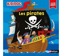 Kididoc – Les Pirates – Livre documentaire animé avec pop-up et tirettes – dès 5 ans – Nathan