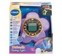 VTech - KidiMagic Galaxy Light Violet, Radio Réveil Enfant 9 en 1 avec Effets Lumineux, Projection d'Aurores Boréales au Plafond, Enceinte, Jeux, Cadeau Enfant de 6 Ans à 12 Ans - Contenu en Français