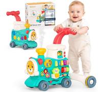 Kidiyana Poussette multifonction 3 en 1 à partir de 6 mois, avec centre d'activités, musique et fonction pulvérisation, aide à l'apprentissage interactif, jouet à pousser, jouet motrice et éducatif