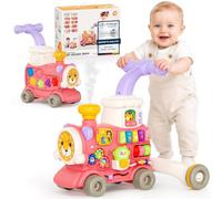 Kidiyana Poussette multifonction 3 en 1 à partir de 6 mois, avec centre d'activités, musique et fonction pulvérisation, aide à l'apprentissage interactif, jouet à pousser, jouet motrice et éducatif