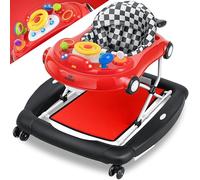 KIDIZ® Babywalker 4 en 1 Poussette pour bébé avec fonction balançoire à roulettes, lumière, musique, centre de jeu Table à manger pour bébé pliable à partir de 6 mois