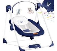 KIDIZ® Balançoire bébé 5 Vitesses Pliable transat Chaise Haute Arche Jeu Jouets Sons Nature