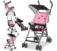 KIDIZ® Poussette CITY Landau Poussette pour enfant Poussette universelle pliable Poussette de sport, pliable, roues de 4 pouces pivotantes 360°, pare-soleil et protection contre la pluie