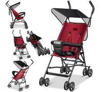 KIDIZ® Poussette CITY Landau Poussette pour enfant Poussette universelle pliable Poussette de sport, pliable, roues de 4 pouces pivotantes 360°, pare-soleil et protection contre la pluie
