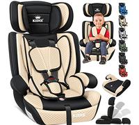KIDIZ® Siège auto enfant | coque de siège auto | 9-36 kg 1-12 ans | Groupe 1/2/3 | universel | homologué selon ECE R44/04 | 6 couleurs différentes, Beige
