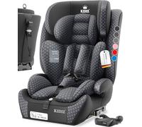 KIDIZ® Siège auto pour enfant avec Isofix i-Size R129 de 100 à 150 cm jusqu'à 12 ans, groupe 1/2/3, siège auto grandit, harnais 5 points, appuie-tête réglable en hauteur, rehausseur de voiture