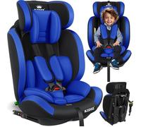 KIDIZ® Siège auto pour enfants et bébé 9-36 kg Groupe 1+2+3 Ceinture de sécurité à 5 Points Appuie-tête réglable et Évolutif Bleu