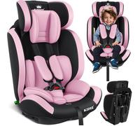 KIDIZ® Siège auto pour enfants et bébé 9-36 kg Groupe 1+2+3 Ceinture de sécurité à 5 Points Appuie-tête réglable et Évolutif Rose