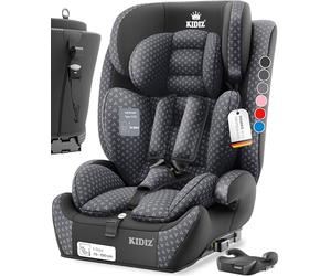 KIDIZ Siège auto Triangle Premium avec siège auto Isofix | Siège auto | 9 kg - 36 kg 1-12 ans | Groupe 1/2/3 | Universel | Homologué ECE R129/03