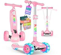 KIDIZ® Trottinette Pro1 à 3 Roues avec LED en polyuréthane - Hauteur réglable