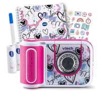 KidiZoom Print Cam Scrapbook Bundle Pink - Appareil photo créatif qui peut imprimer directement des images - Avec scrapbooking, autocollants, stylo et papier d'impression