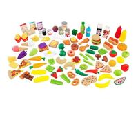 KidKraft - 115 Accessoires pour cuisine enfant dont fruits légumes, pizza, gauffres factices