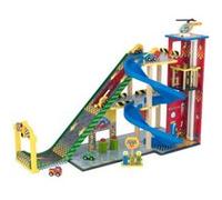 KidKraft Mega Ramp Garage Circuit de Voitures pour Enfants, Rampe Voiture de Course, Circuit Cascade et Course, Jouet Enfant dès 3 Ans, 63267