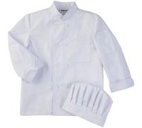 Ensemble veste et toque de chef pour enfant 6 - 8 ans Blanc G
