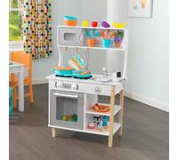 KidKraft All Time Cuisine Enfant en Bois, Dinette incluant Accessoires, ustensiles, Jouet Aliments, Jeu d'imitation, Jouet Enfant dès 3 Ans, 53370