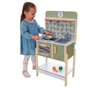 KidKraft Cuisine Enfant en Bois Time to Cook avec 5 Accessoires, Dinette avec Aliments à Jouer, Jeu d'imitation, Jouet Enfant dès 2 Ans, 20513