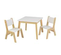 KidKraft Ensemble Table et 2 Chaises pour Enfants en Bois Moderne, Table Enfant avec 2 Chaises, Meubles de Chambre d'enfant, 27025