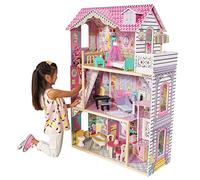 KidKraft Maison de Poupée en Bois Annabelle incluant Accessoires & mobilier, 3 Étages de Jeu avec élévateur pour poupées 30 cm, Jouet Enfant dès 3 Ans, 65934 Exclusivité sur Amazon