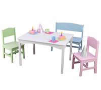 KidKraft Nantucket Table avec banc et 2 chaises - Pastel