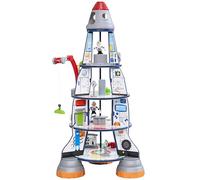 KidKraft Navette Spatiale en Bois avec Figures d'Astronautes et Extraterrestres pour Enfants, Ensemble Espace Fusée avec Grue, Jouet Enfant dès 3 Ans, 63443