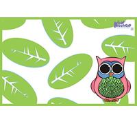 Kidkusion Tapis anti-éclaboussures pour chaise haute Hibou