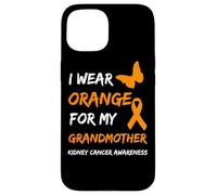 Kidney Cancer I Wear Orange for My Grandmother Ribbon Coque pour iPhone 15