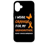 Kidney Cancer I Wear Orange for My Grandmother Ribbon Coque pour iPhone 16 Plus