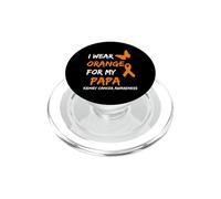 Kidney Cancer I Wear Orange for My Papa Ribbon PopSockets PopGrip pour MagSafe