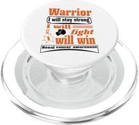Kidney Cancer Warrior I Will Stay Strong I Will Fight I Will PopSockets PopGrip pour MagSafe
