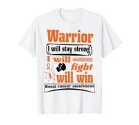 Kidney Cancer Warrior I Will Stay Strong I Will Fight I Will T-Shirt