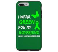 Kidney Disease I Wear Green for My Boyfriend Ribbon Coque pour iPhone 7 Plus/8 Plus