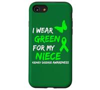 Kidney Disease I Wear Green for My Niece Ribbon Coque pour iPhone SE (2020) / 7/8