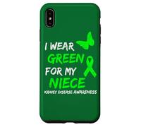 Kidney Disease I Wear Green for My Niece Ribbon Coque pour iPhone XS Max