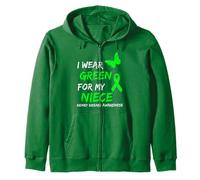 Kidney Disease I Wear Green for My Niece Ribbon Sweat à Capuche