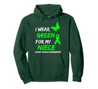 Kidney Disease I Wear Green for My Niece Ribbon Sweat à Capuche