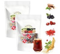 Kidney Tea Formula Ginseng Five Treasure, 20 Bags Ginseng Treasures Tea, Natural and Organic Ingredients (2Set)