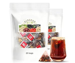 Kidney Tea Formula Ginseng Six Treasure Tea, Ginseng Six Treasure Suitable for Both Men and Women (2 BOX)