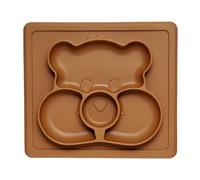 Kidnort Retter assiette divisée en silicone avec tapis foncé