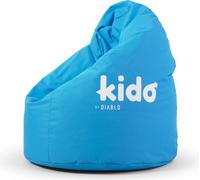 Kido By Diablo Pouf pour enfants avec remplissage Pouf Gaming Fauteuil Beanbag Couleur : Bleu