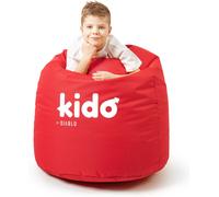 Kido By Diablo Pouf pour enfants avec remplissage Pouf Gaming Fauteuil Beanbag Couleur : Rouge